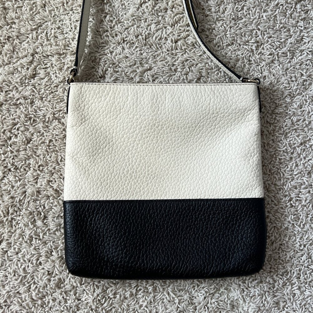 Kate Spade Two-Tone Crossbody Bag Black and Cream - Picture 3 of 13